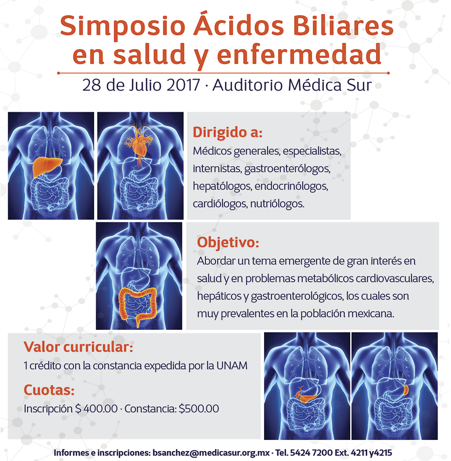 Invitación al simposio Ácidos Biliares en Salud y Enfermedad